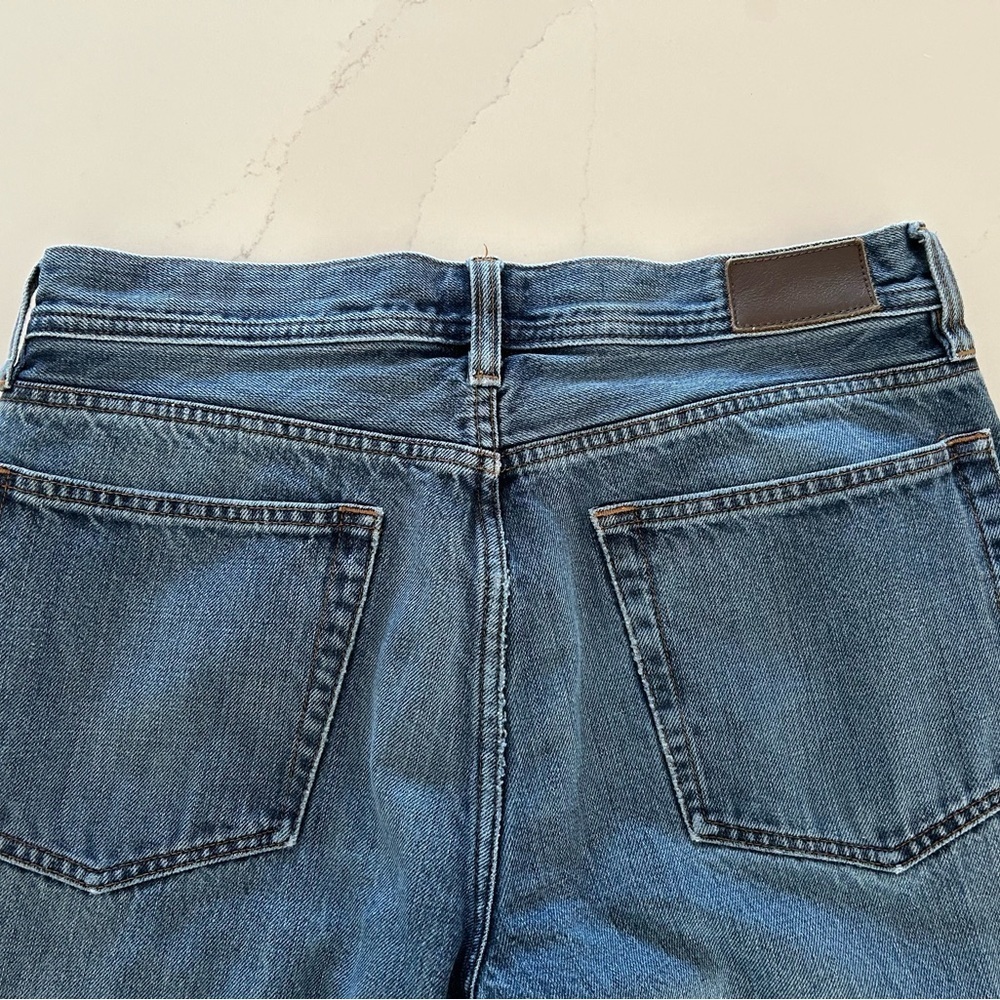 J Crew The Sutton Flannel Cotton Lined Blue Denim Medium Wash Jeans Mens 30X30 - Picture 3 of 6